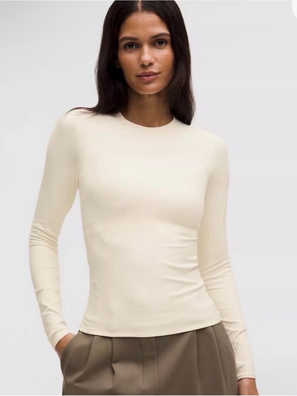 lululemon wundermost ultra-soft ribbed
nulu crewneck long-sleeve shirt